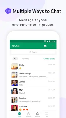 MiChat Lite android App screenshot 0